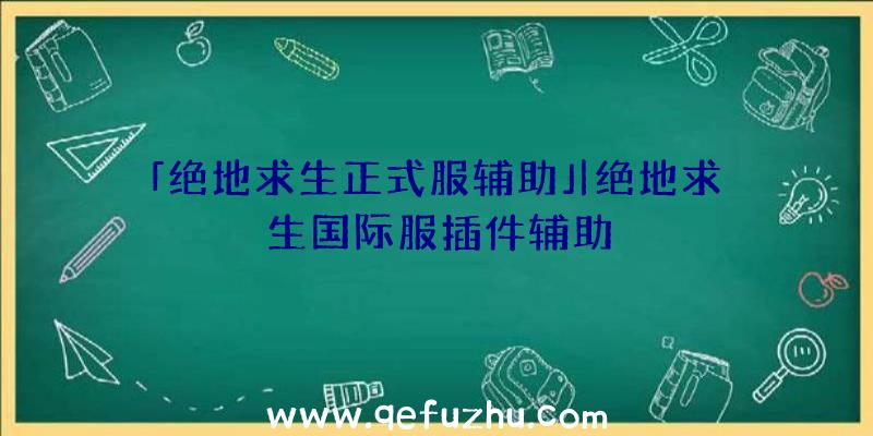 「绝地求生正式服辅助」|绝地求生国际服插件辅助